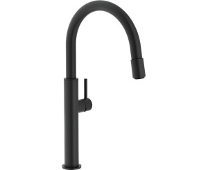 Bateria kuchenna Franke Pescara Up & Down Czarny mat, stała wylewka