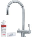 Bateria kuchenna z filtrem Franke Eos Clear Water Stal szlachetna, stała wylewka