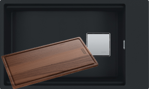 Zlewozmywak podwieszany Franke Kanon KNG 110-62 Fragranit+ Czarny Mat