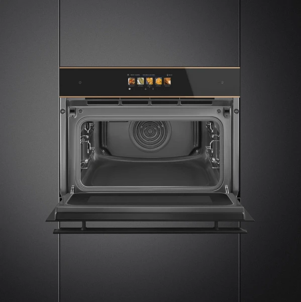 Piekarnik kompaktowy z funkcją mikrofali Smeg Dolce Still Novo SO4606WM2PNR 45 cm