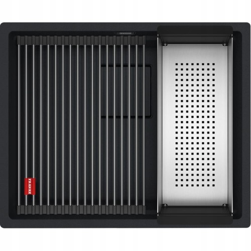 Zlewozmywak Franke Kanon KNG 110-52 Czarny Mat / Czarny odpływ