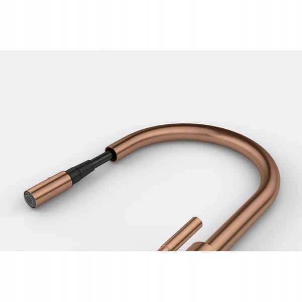 Bateria Franke Mythos Masterpiece pull-out spray miedź