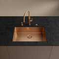 Bateria Franke Mythos Masterpiece pull-out spray miedź
