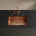 Bateria Franke Mythos Masterpiece pull-out spray miedź