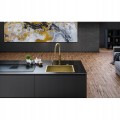 Bateria Franke Mythos Masterpiece pull-out spray złoto