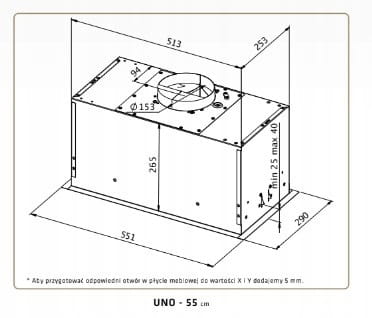 Płyta indukcyjna Ciarko CulinaSync Advanced 60 cm + Okap Uno 55 Czarny
