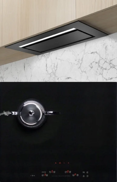 Płyta indukcyjna Ciarko CulinaSync Advanced 60 cm + Okap Aura 55 Czarny
