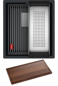 Zlewozmywak podwieszany Franke Kanon KNG 110-37 Fragranit+ Onyx