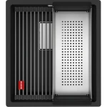 Zlewozmywak podwieszany Franke Kanon KNG 110-37 Fragranit+ Czarny Mat