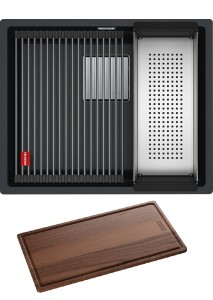 Zlewozmywak podwieszany Franke Kanon KNG 110-52 Fragranit+ Onyx