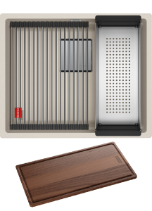 Zlewozmywak podwieszany Franke Kanon KNG 110-52 Fragranit+ Orzechowy