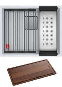 Zlewozmywak podwieszany Franke Kanon KNG 110-52 Fragranit+ Biały Polarny