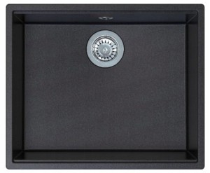 Zlewozmywak podwieszany Berg LINEA BRNL14L Czarny Onyx