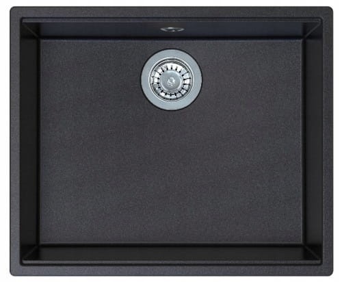 Zlewozmywak podwieszany Berg LINEA BRNL14L Czarny Onyx