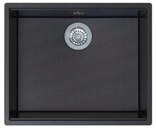 Zlewozmywak podwieszany Berg LINEA BRNL14L Czarny Onyx