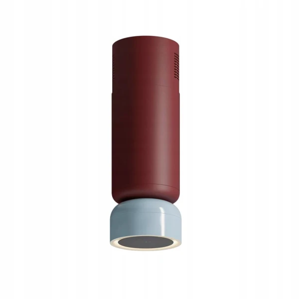 Okap kuchenny wyspowy Ciarko Icon W Burgundy Satin/Baby Blue Gloss