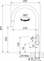 Bateria kuchenna Franke Maris Slim J pull-out Czarny mat