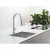 Bateria kuchenna Franke Maris Slim Clear Water J pull-out Chrom