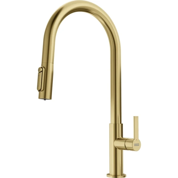 Bateria kuchenna Franke Maris Slim Clear Water J pull-out Złoty
