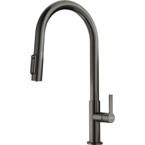 Bateria kuchenna Franke Maris Slim Clear Water J pull-out Antracyt