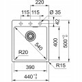 Zlewozmywak Franke MRG 610-39 FTL Onyx / Czarny odpływ