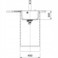Zlewozmywak Franke CNG 611-62 TL Onyx Lewy / Czarny odpływ