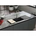 Zlewozmywak Franke KubusX KXK 160-37-12 Onyx połysk
