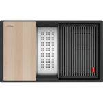 Zlewozmywak podwieszany Franke Kanon KNG PRO 160-46-21 Onyx / Czarne odpływy
