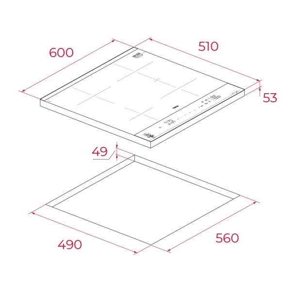 Płyta indukcyjna do zabudowy Teka Van Gogh IBF 64 FST VG 60 cm