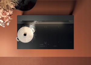 Płyta indukcyjna z okapem Falmec LEVEL ONE 90 cm czarny mat