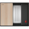 Zlewozmywak Franke Kanon KNG PRO 110-52 Czarny mat + bateria Active L Twist