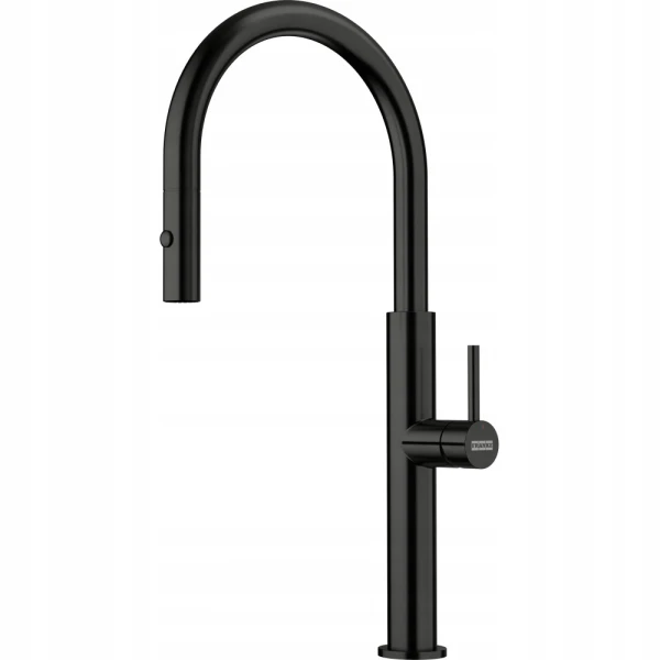 Bateria kuchenna Franke Pescara J pull-out spray Czarna stal szlachetna