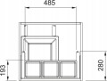 System sortowania odpadów Sorter Mythos Water Hub 1 kosz