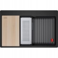 Zlewozmywak nakładany Franke Kanon KNG PRO 610-73 FTL Onyx / Czarne odpływy
