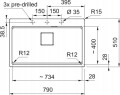 Zlewozmywak nakładany Franke Kanon KNG PRO 610-73 FTL Biały polarny