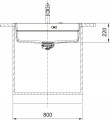 Zlewozmywak nakładany Franke Kanon KNG PRO 610-73 FTL Biały polarny