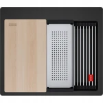 Zlewozmywak nakładany Franke Kanon KNG PRO 610-53 FTL Czarny mat / Czarne odpływy