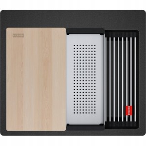 Zlewozmywak nakładany Franke Kanon KNG PRO 610-53 FTL Onyx / Czarne odpływy