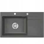 Zlewozmywak nakładany SystemCeram Stema 86 SL Lava 80 Lewa komora