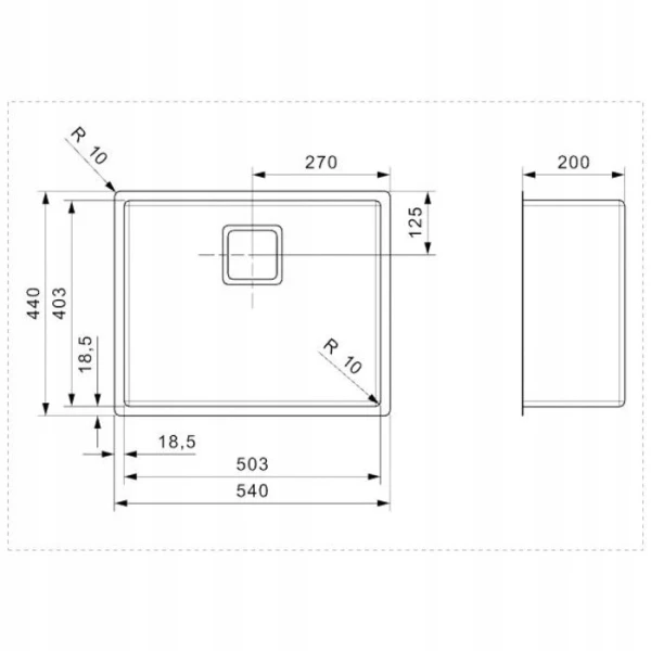 Zlewozmywak 3w1 Reginox Texas 50x40 Stalowy