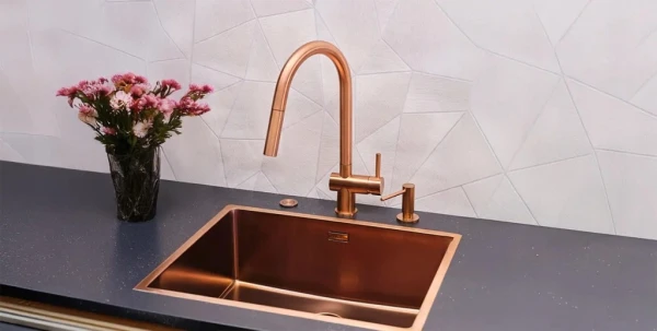 Zlewozmywak 3w1 Reginox New York 50x40 PVD Copper II stalowy