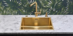 Zlewozmywak 3w1 Reginox New York 50x40 PVD Gold II stalowy