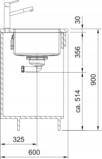 Zlewozmywak 3w1 Franke Box DrainMax BDX 210/110-80 Stal szlachetna