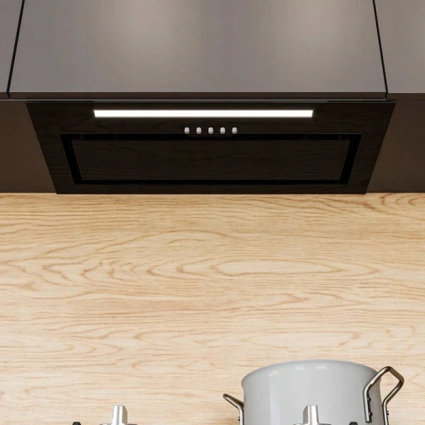 Okap kuchenny podszafkowy Globalo Senturo 60.3 Black 60 cm