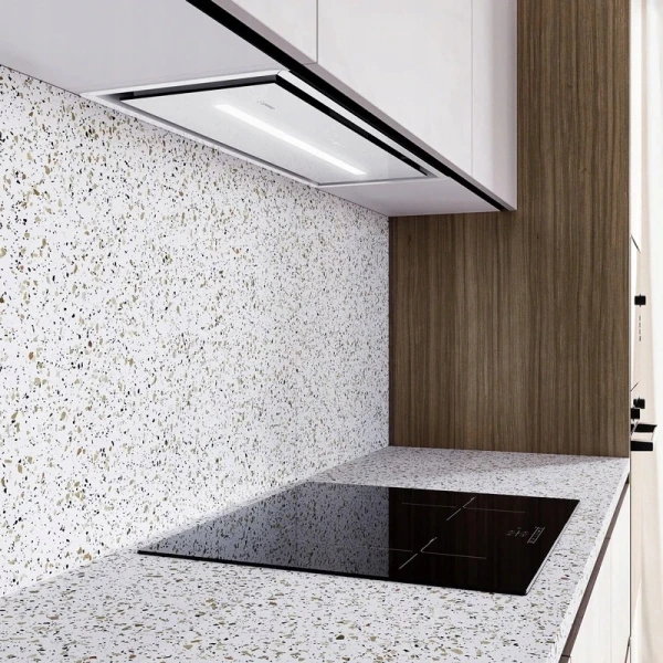Okap kuchenny podszafkowy Globalo Pinelio 80.1 White 80 cm
