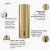 Okap kuchenny wyspowy Globalo Heweno Isola 39.2 Light Gold Mat