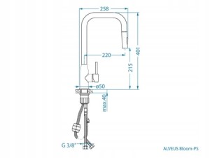 Bateria kuchenna Alveus BLOOM-PS Monarch Miedź szczotkowana