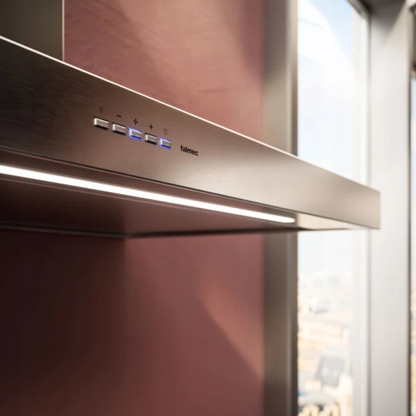 Okap wyspowy Falmec Plane Plus Isola 90 czarny 800 m³/h