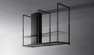 Okap wyspowy Falmec Europa Black Isola 175 czarny 800 m³/h