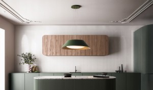 Okap wyspowy Falmec Vogue Circle.Tech Isola 88 stalowy szary 600 m³/h
